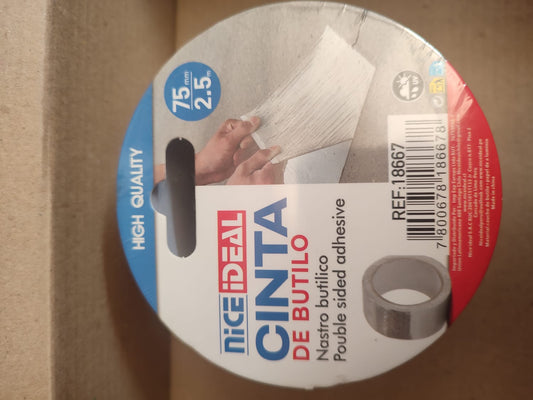 Cinta de Butilo Impermeable Premium 7.5 cm x 2.5 m – Sellado Profesional y Duradero 💧