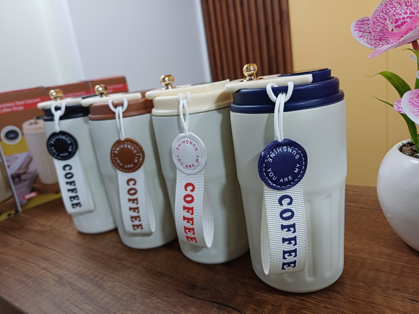 🔵 TERMO DE CAFÉ INTELIGENTE – COLOR AZUL