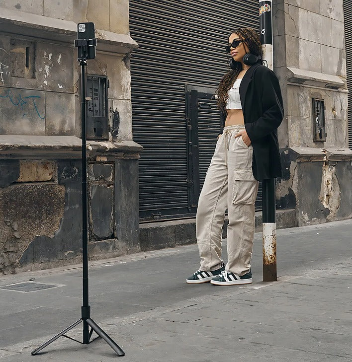 📸 Trípode Selfie Stick Bluetooth 1.56 m