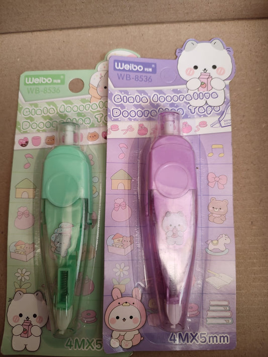 Pack Decorativo de Cintas Kawaii – Rollers de Colores para Escritura y Manualidades 🐻✨