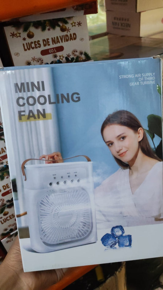 🌀 MINI VENTILADOR ENFRIADOR CON HIELO – PORTÁTIL ❄️