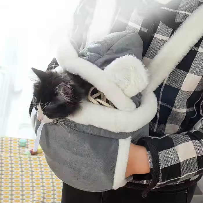 🐾 MOCHILA PARA MASCOTAS – COLOR GRIS