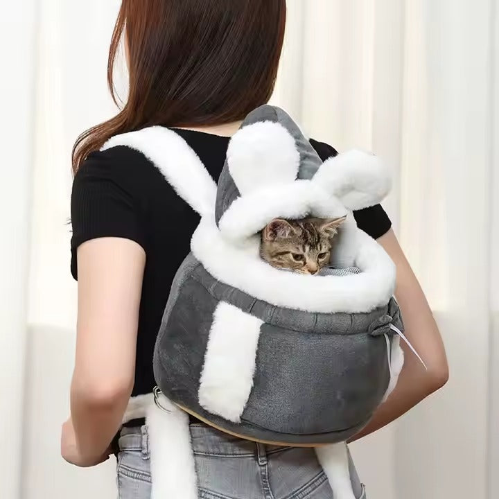 🐾 MOCHILA PARA MASCOTAS – COLOR GRIS