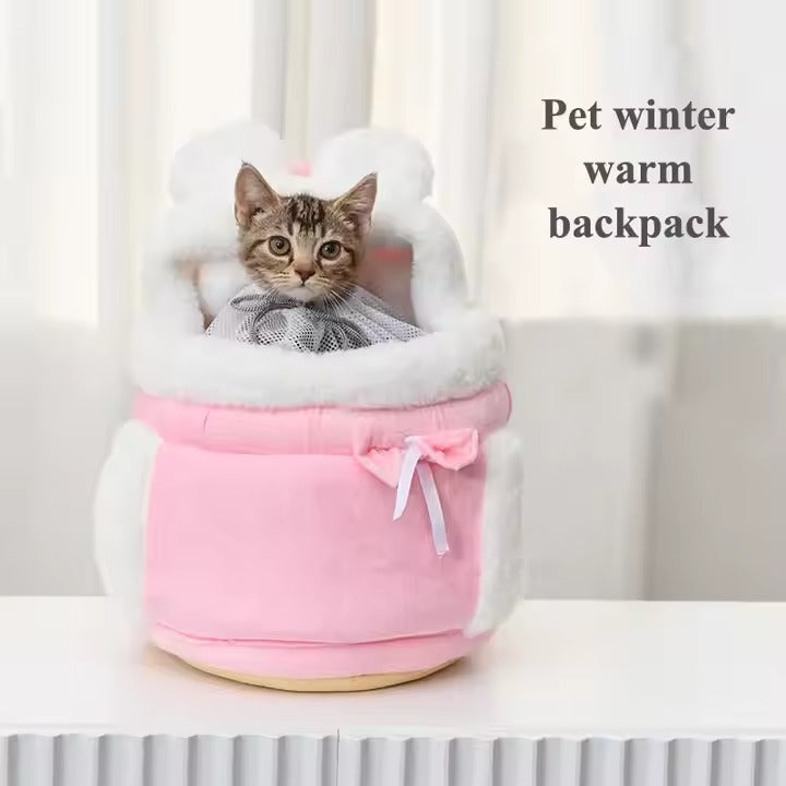 🎀 MOCHILA PARA MASCOTAS – COLOR ROSADO