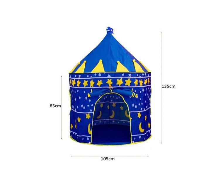 Carpa Armable Modelo Castillo Azul para Niños