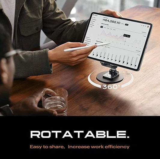 📱 Soporte Metálico Ajustable 360° para Celular y Tablet