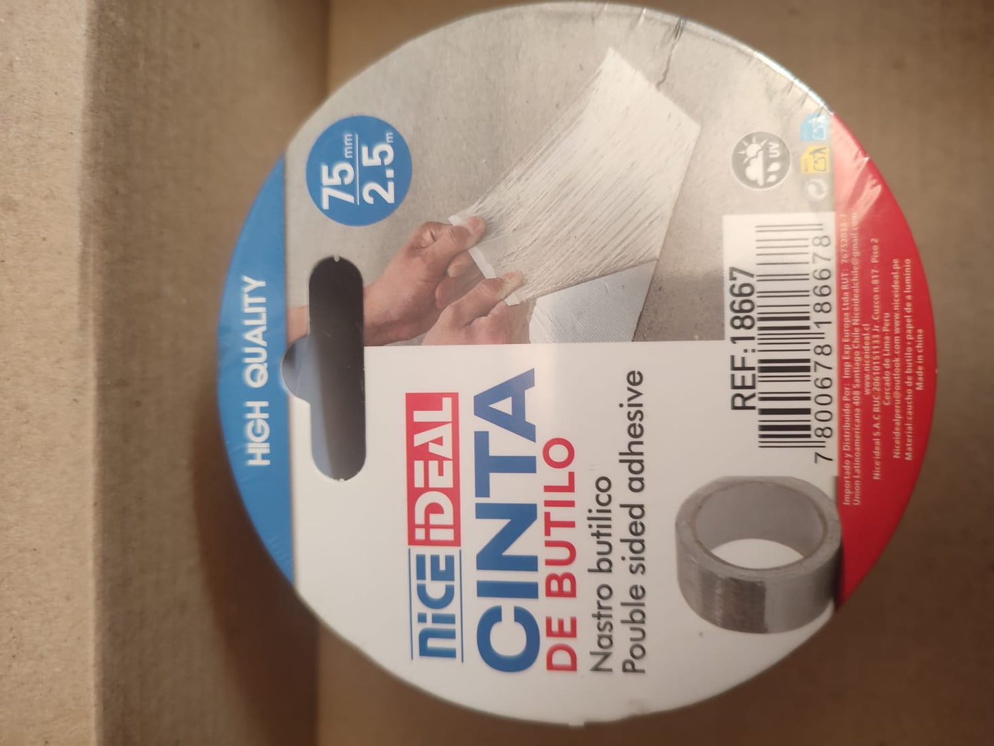 Cinta de Butilo Impermeable Premium 7.5 cm x 2.5 m – Sellado Profesional y Duradero 💧